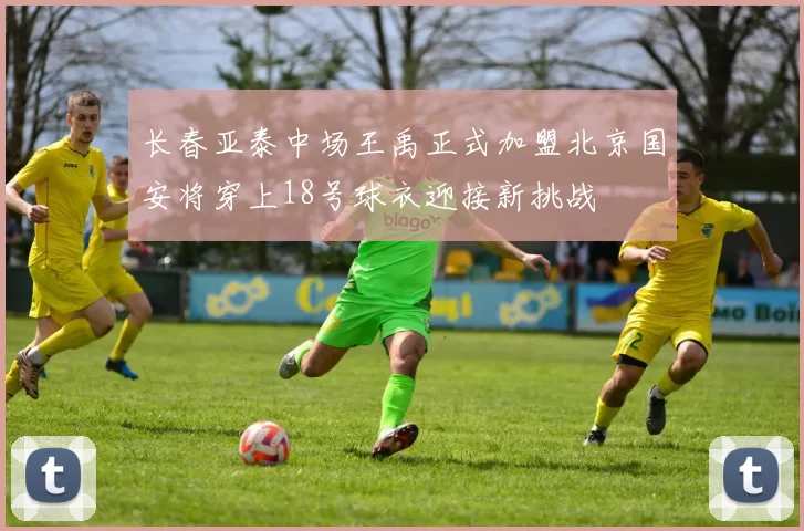 长春亚泰中场王禹正式加盟北京国安将穿上18号球衣迎接新挑战